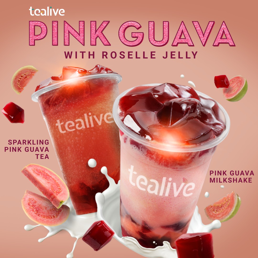 Tealive Pink Guava, Nikmati Topping Jeli Roselle Yang Kaya Dengan Vitamin