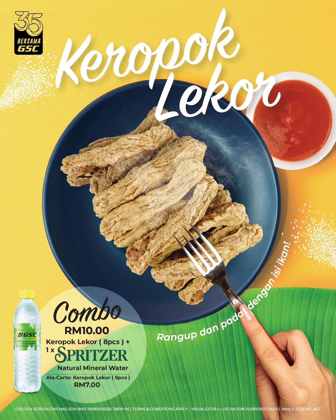 29 Cawangan Pawagam GSC Kini Mula Menjual Keropok Lekor – Berharga RM7 Untuk 8 Keping