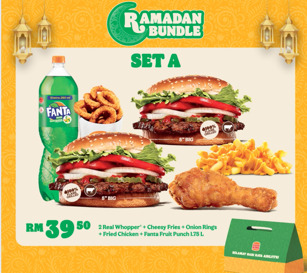 Burger King Tawar Berkas Ramadan Pada Harga Berbaloi – Tebus Milo Ais Percuma Di Kaunter Pandu-Lalu