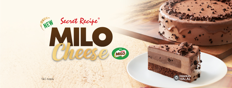 Jom Cuba Kek Milo Keju Di Secret Recipe, Berharga RM12 Sepotong