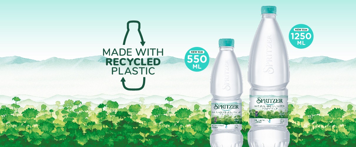 Spritzer Memperkenalkan Minuman Dengan Rekaan Botol Baharu