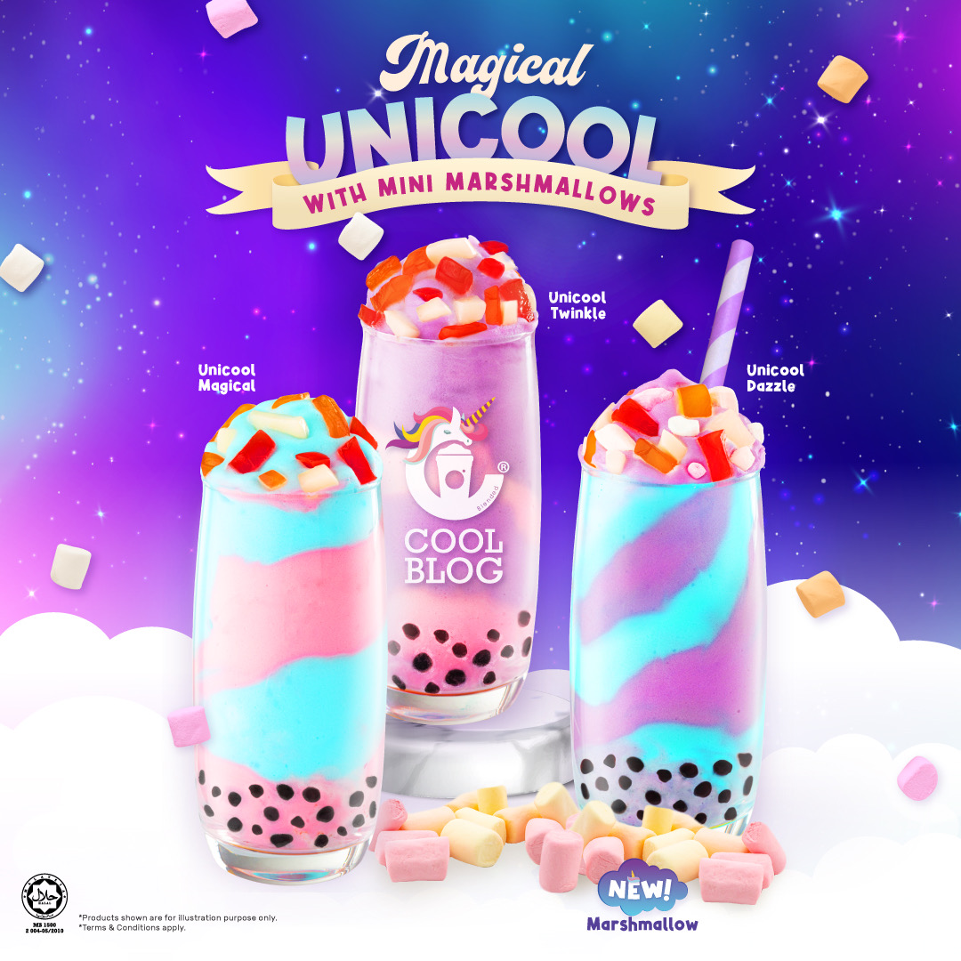 Coolblog Memperkenalkan Siri Minuman Baharu – Magical Unicool Pada Harga RM10.90