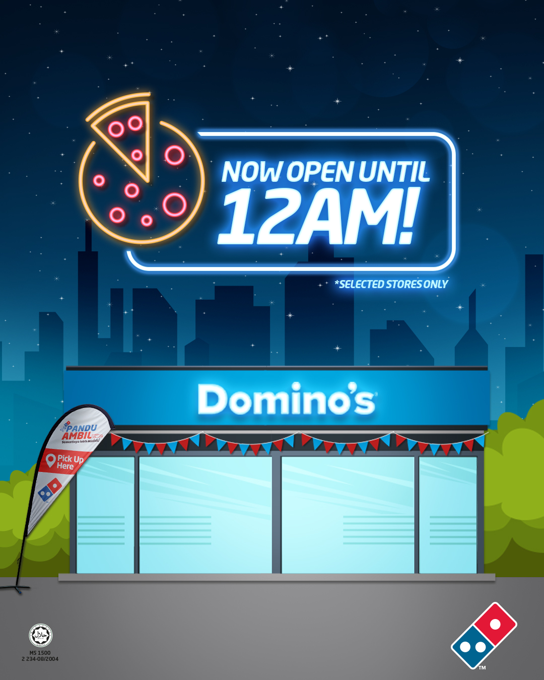 Ini Senarai Domino’s Pizza Yang Beroperasi Sehingga Jam 12 Pagi – Sepanjang Ramadan