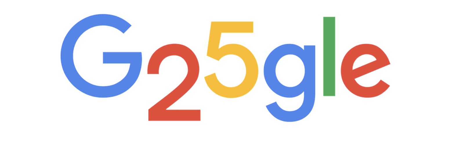 Google Menampilkan Doodle Khas Sempena Ulang Tahun Yang Ke-25