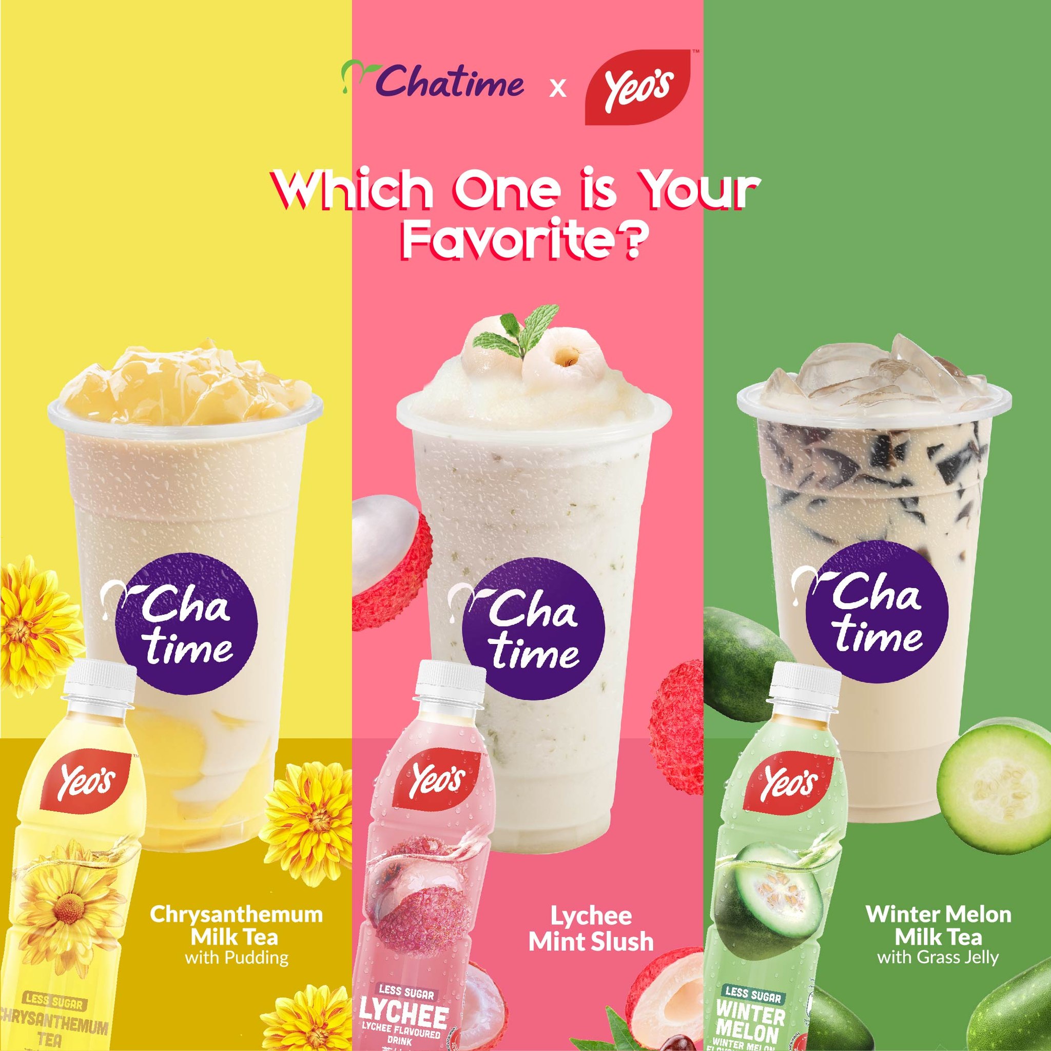 Sudahkah Anda Mencuba Minuman Baharu Chatime X Yeo’s?
