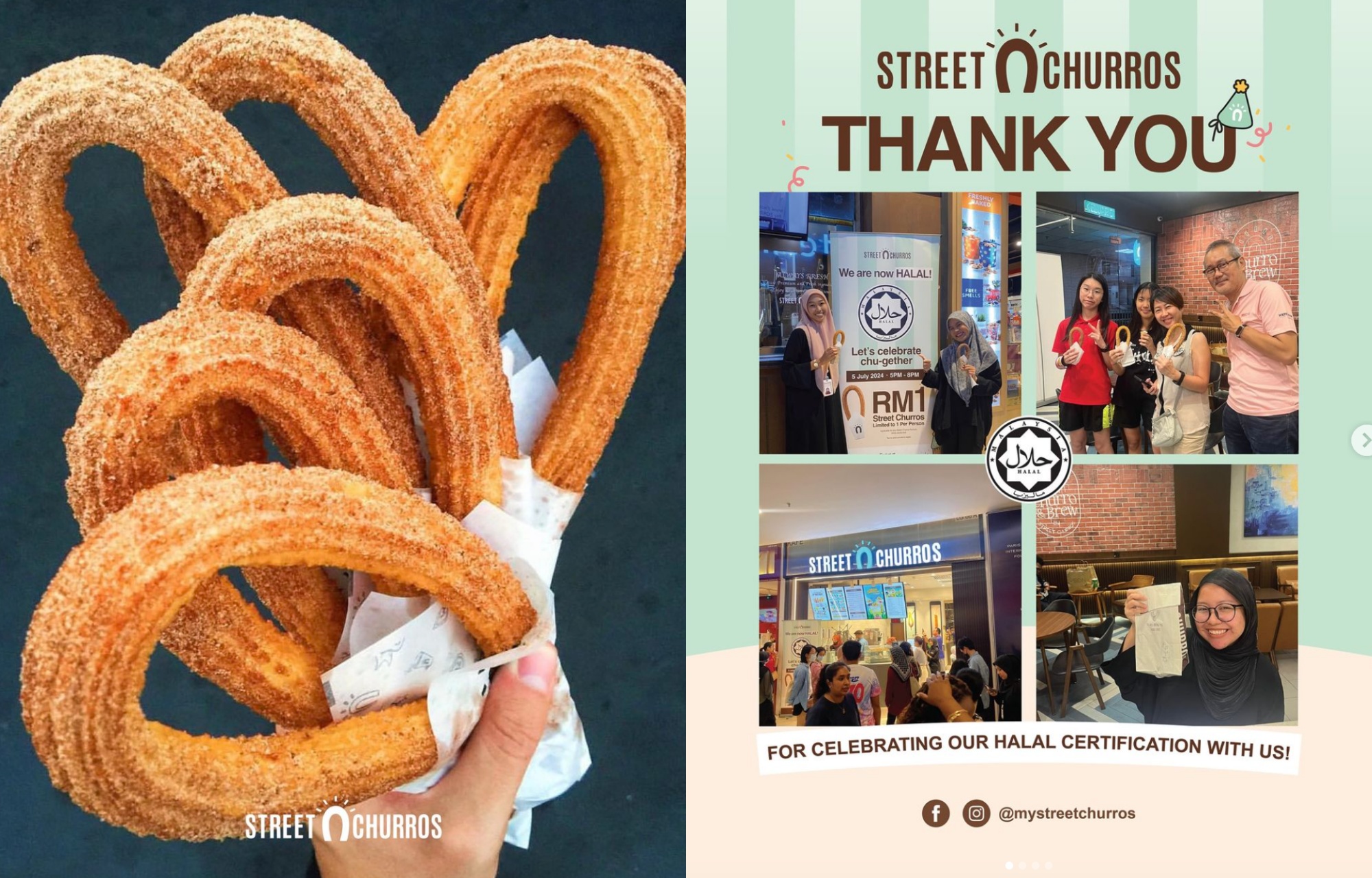 Street Churros Kini Memperoleh Pengiktirafan Sijil Halal Dari JAKIM