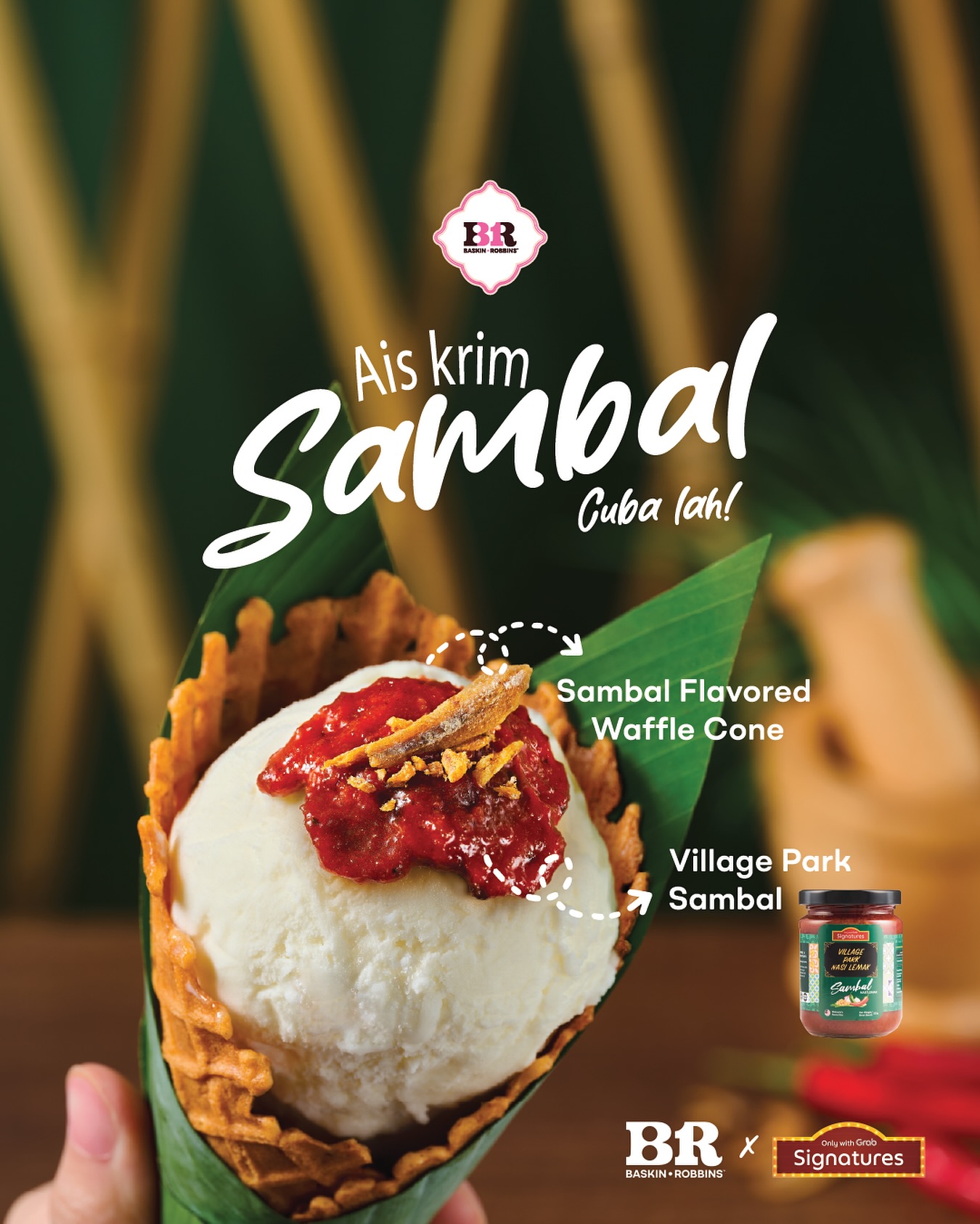 Sambal Sundae Baskin Robbins Menggunakan Sambal Village Park – Ditawarkan Untuk Tempoh Terhad
