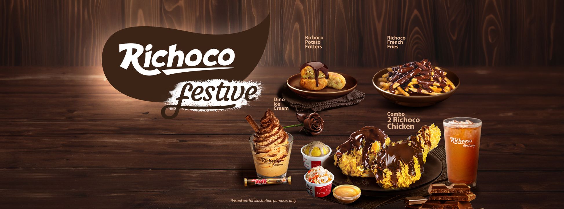 Richeese Factory Memperkenalkan Menu Berasaskan Coklat – Richoco Chicken, Richoco Potato Fritters