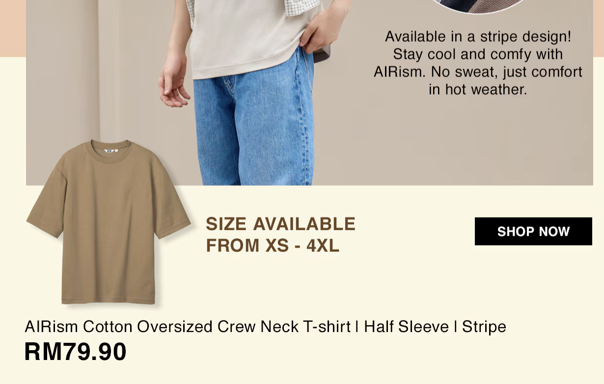 UNIQLO Kini Memperluaskan Varian Saiz Pakaian Sehingga 4XL – Hanya Untuk Pembelian Atas-Talian