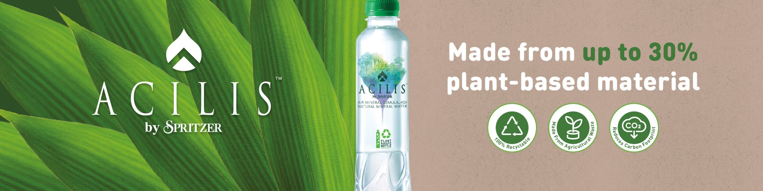 ACILIS By Spritzer, Pilihan Lebih Mesra Alam Dengan Penawaran Botol Minuman Berasaskan Tumbuhan
