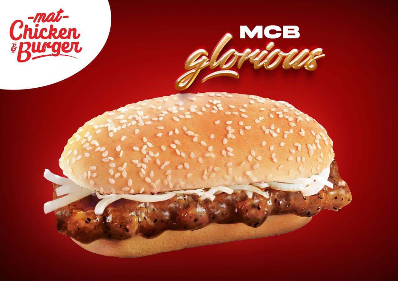 Mat Chicken & Burger Memperkenalkan MCB Glorious – Burger Daging Yang Disaluti Sos Lada Hitam