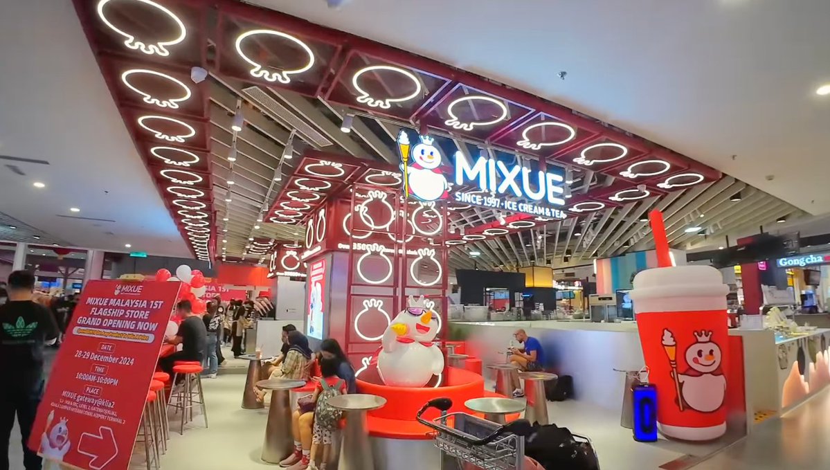 Mixue Buka Kedai Mercu Pertama Di Malaysia – Terletak Di Gateway@KLIA2