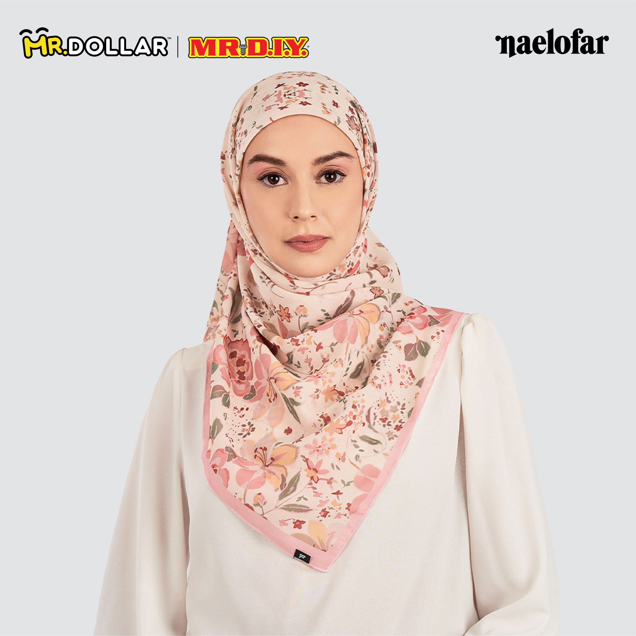 Tudung Naelofar Kini Boleh Dibeli Di 54 Cawangan Terpilih MR.DIY Dan MR.DOLLAR