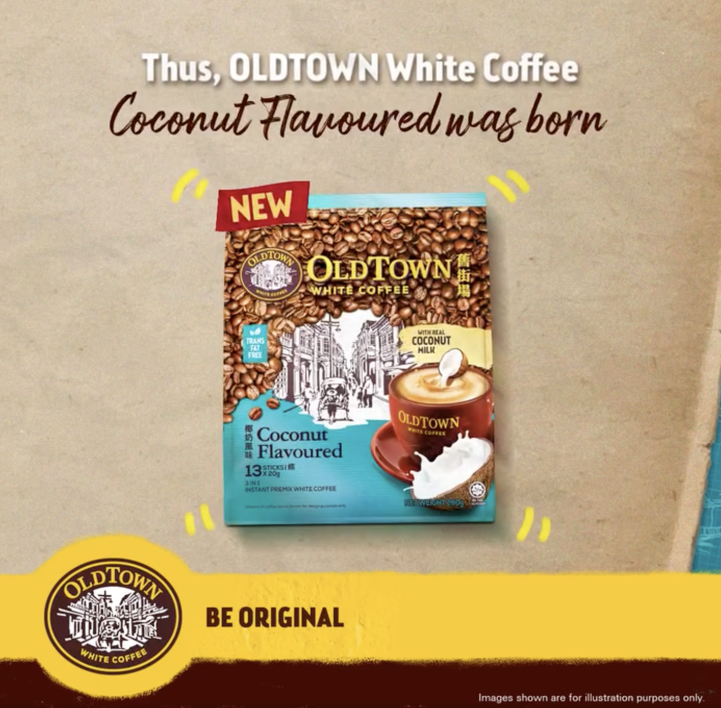 OLDTOWN White Coffee Hadir Dengan Perisa Baharu – Gabungan Kopi Putih Dan Santan Kelapa
