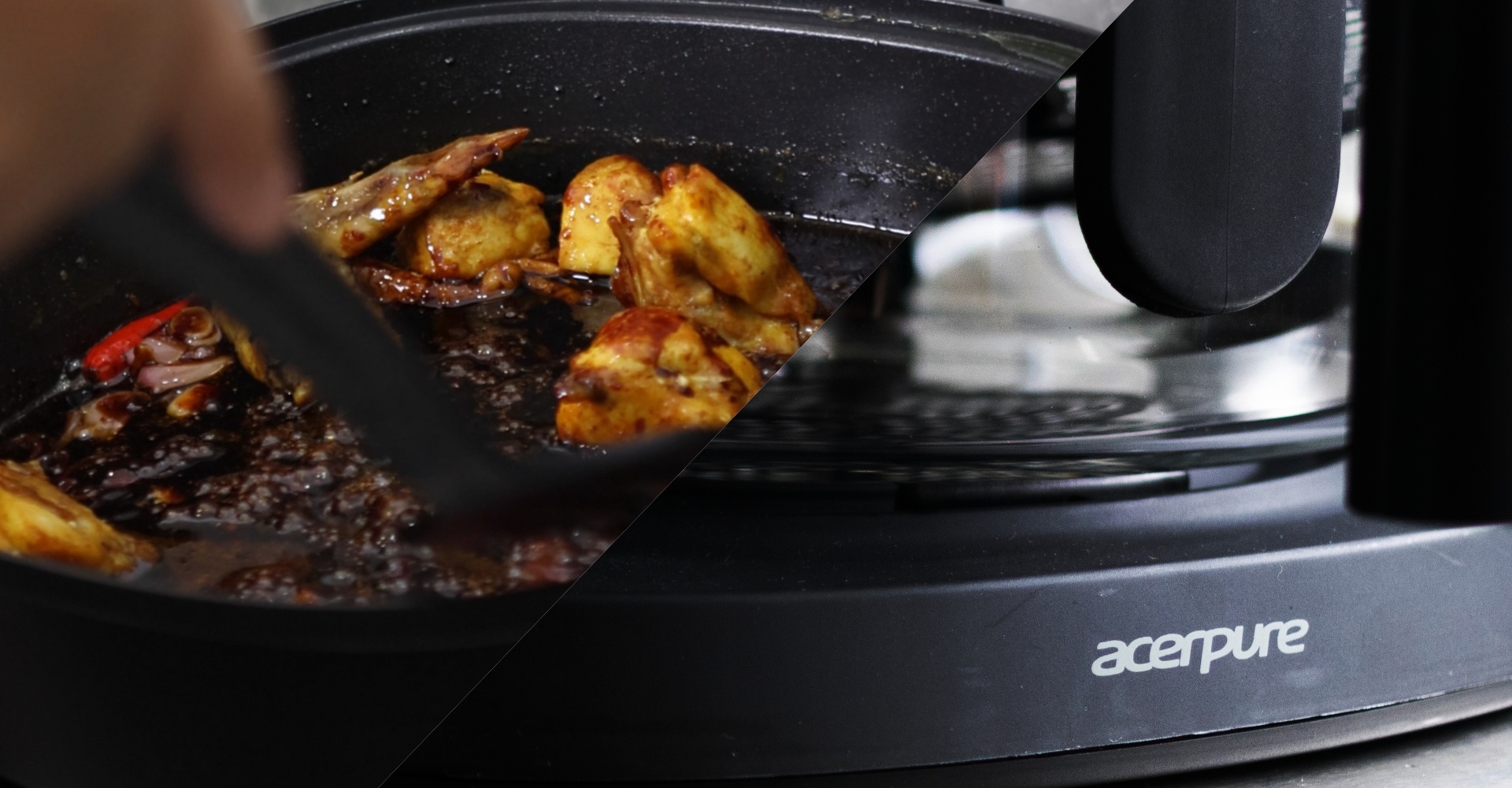 Pengalaman Memasak Ayam Masak Kicap Menggunakan Acerpure Chef KF1 2-Dalam-1