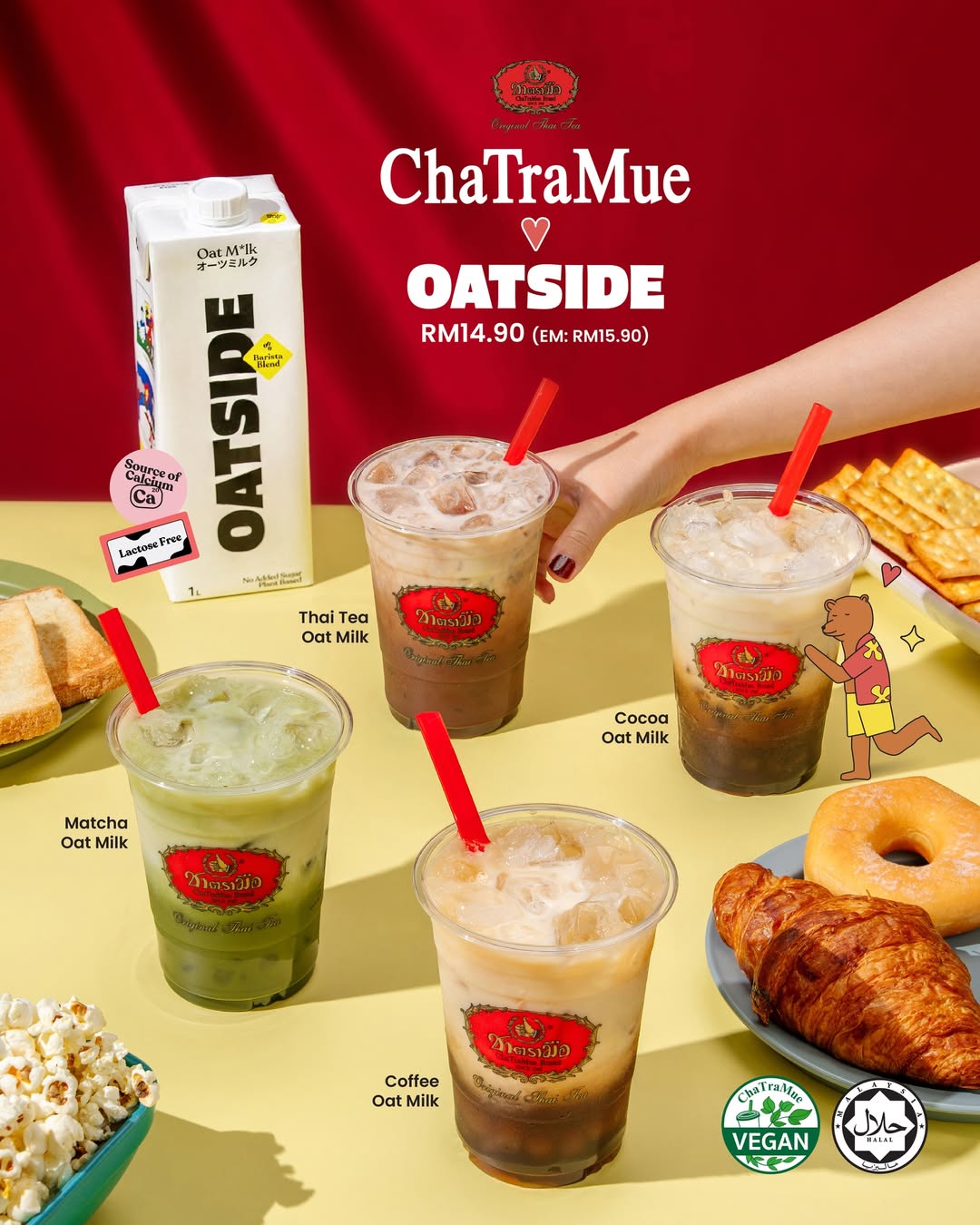 ChaTraMue X Oatside – Gabungan Lazat Teh Thai Dan Susu Oat Untuk Penggemar Minuman Berasaskan Tumbuhan