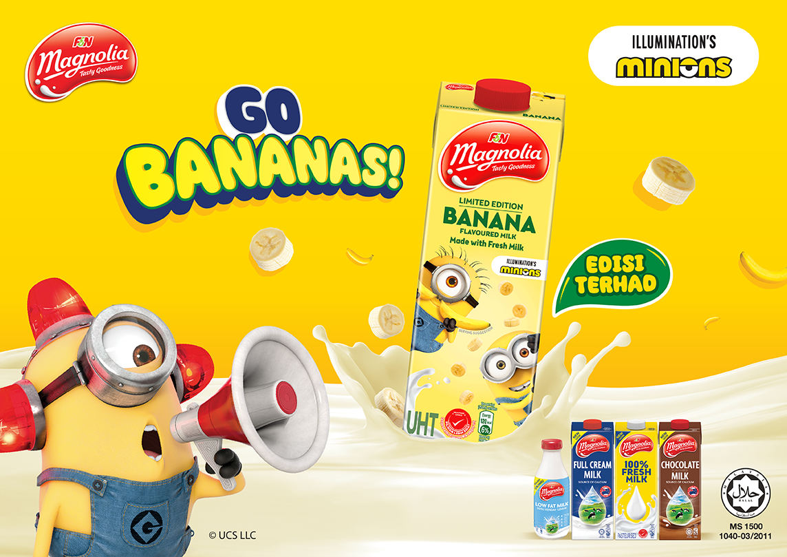 F&N Magnolia Tampil Dengan Produk Tenusu Edisi Terhad Bersama Minions