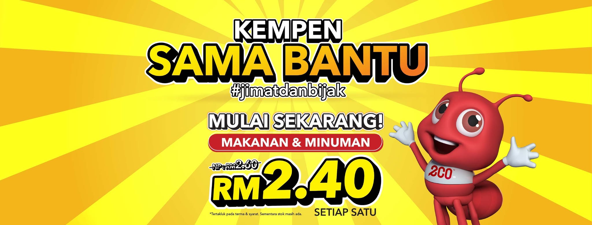 Eco-Shop Menawarkan Harga RM2.40 Untuk Semua Makanan Dan Minuman – Menerusi Kempen Sama Bantu