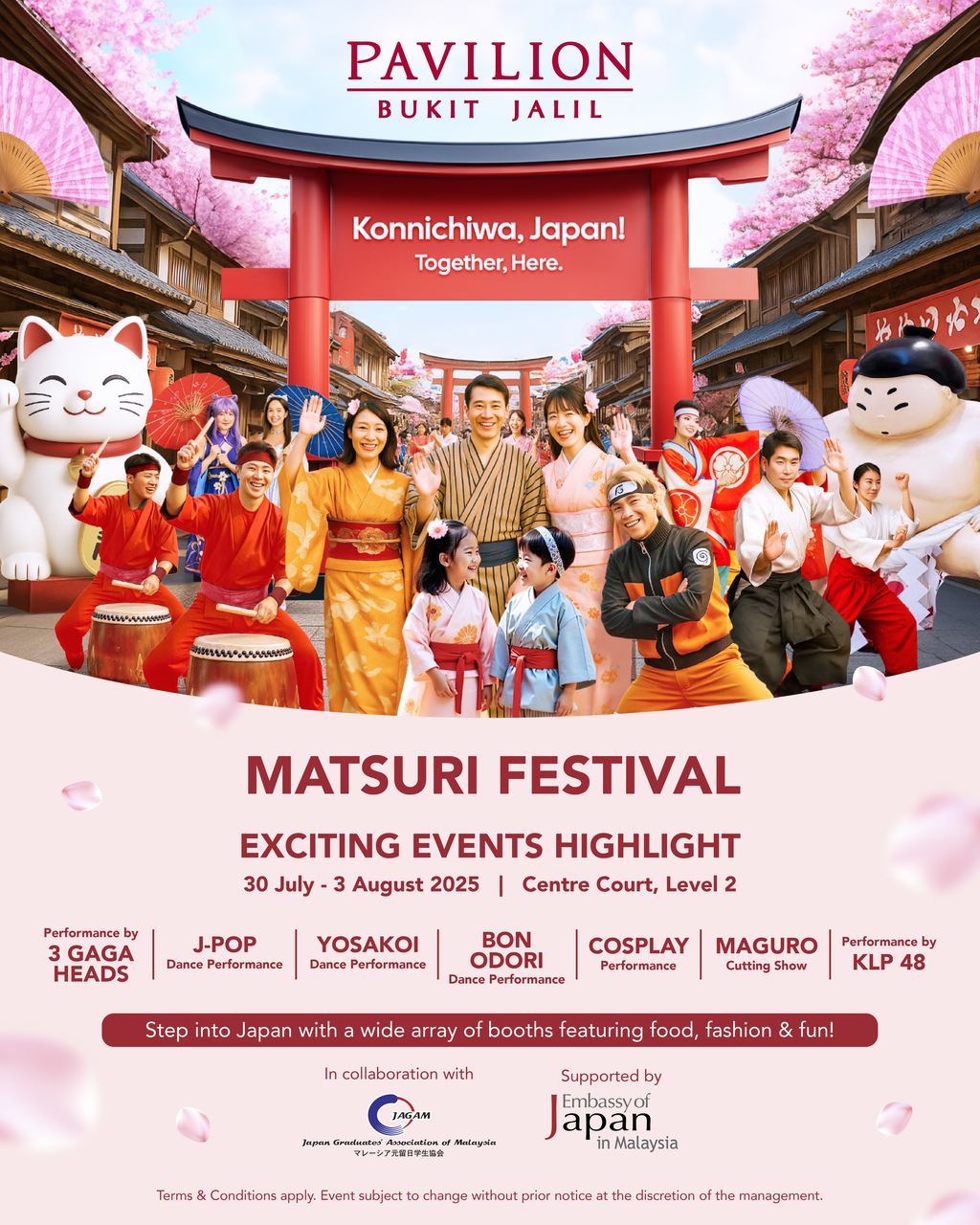 Pavilion Bukit Jalil Meraikan Kemeriahan Budaya Jepun Melalui MATSURI Festival – Konnichiwa, Japan. Together, Here