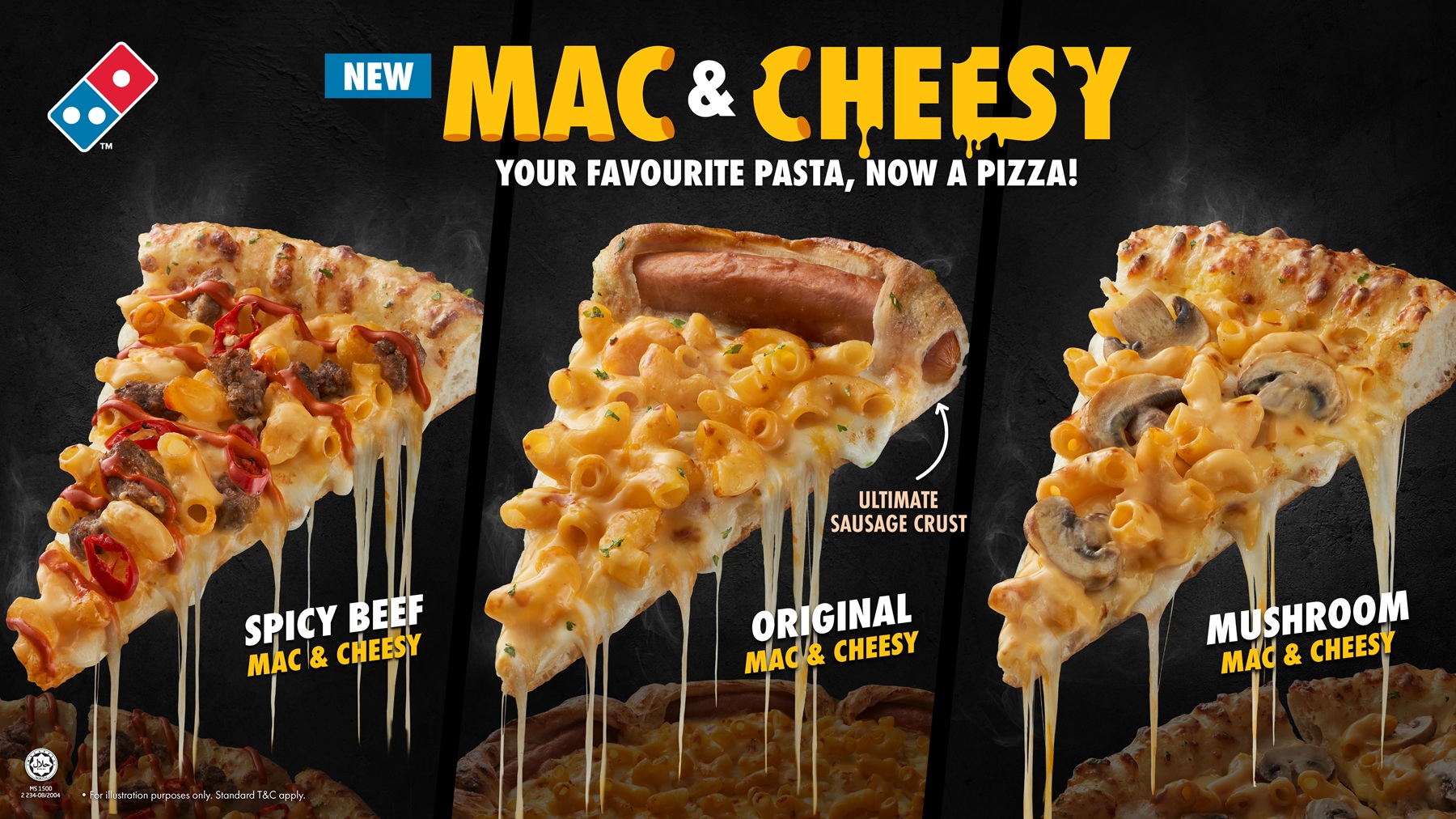 Domino’s Memperkenalkan Piza Mac & Cheesy – Gabungan Dua Hidangan Ikonik Dalam Satu Sajian