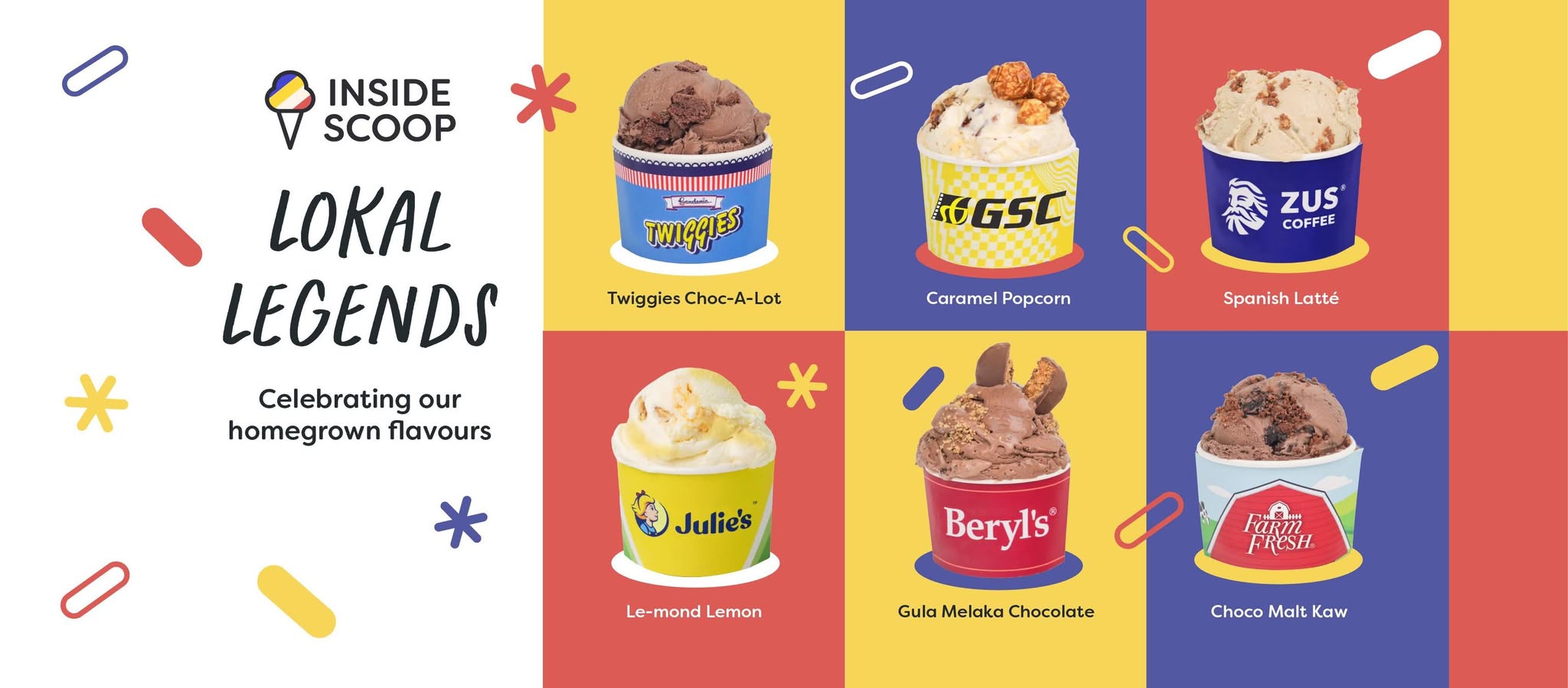 Inside Scoop Kembali Dengan Siri ‘Lokal Legends’ Baharu – Kolaborasi Bersama Gardenia, GSC Dan Julie’s
