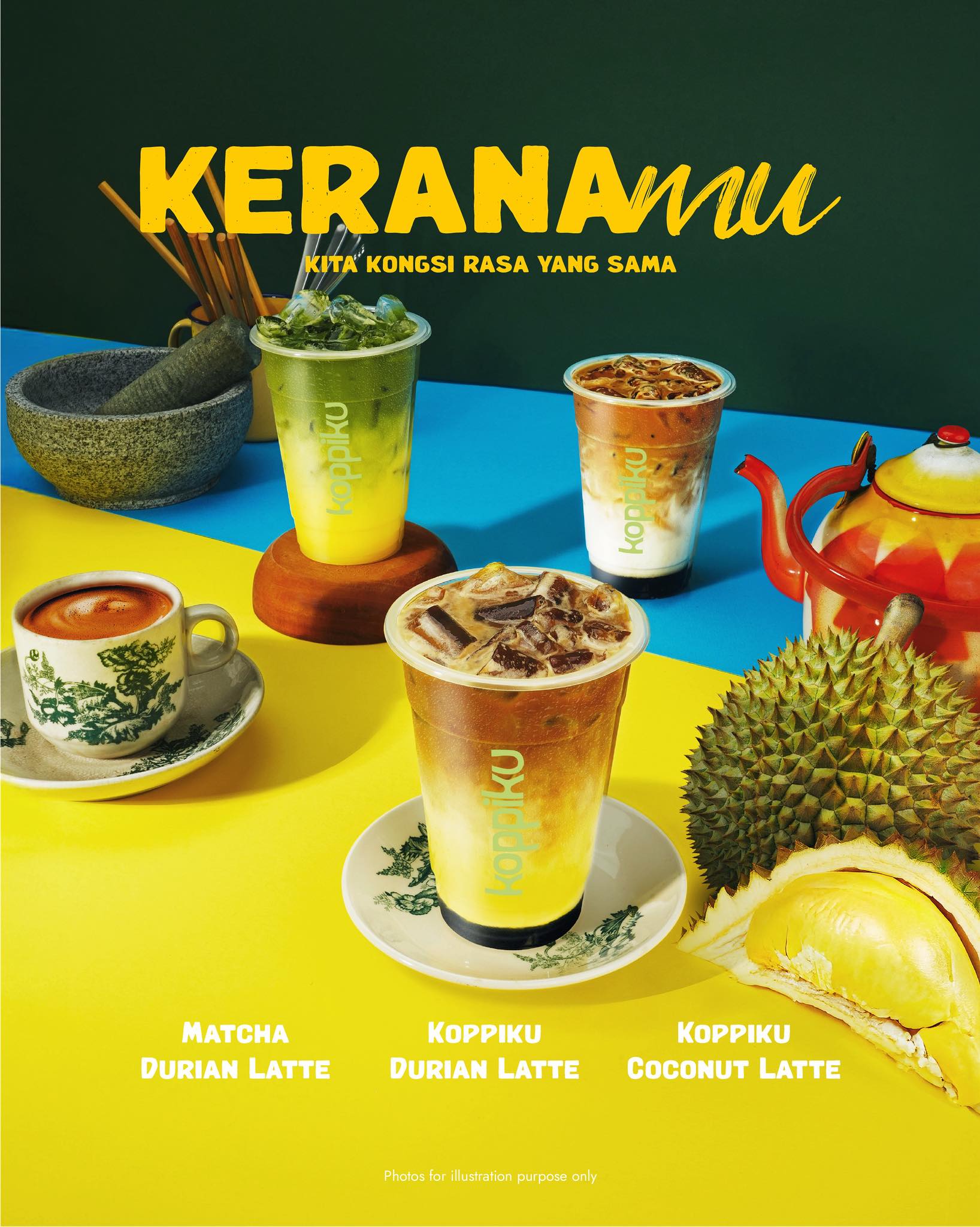 Koppiku Memperkenalkan Menu Baharu – Matcha Durian Dan Kopi Durian