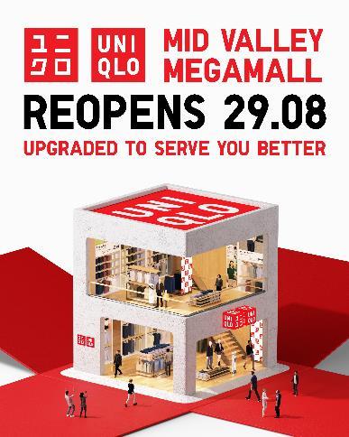 Pembukaan Semula UNIQLO Mid Valley Megamall Pada 29 Ogos