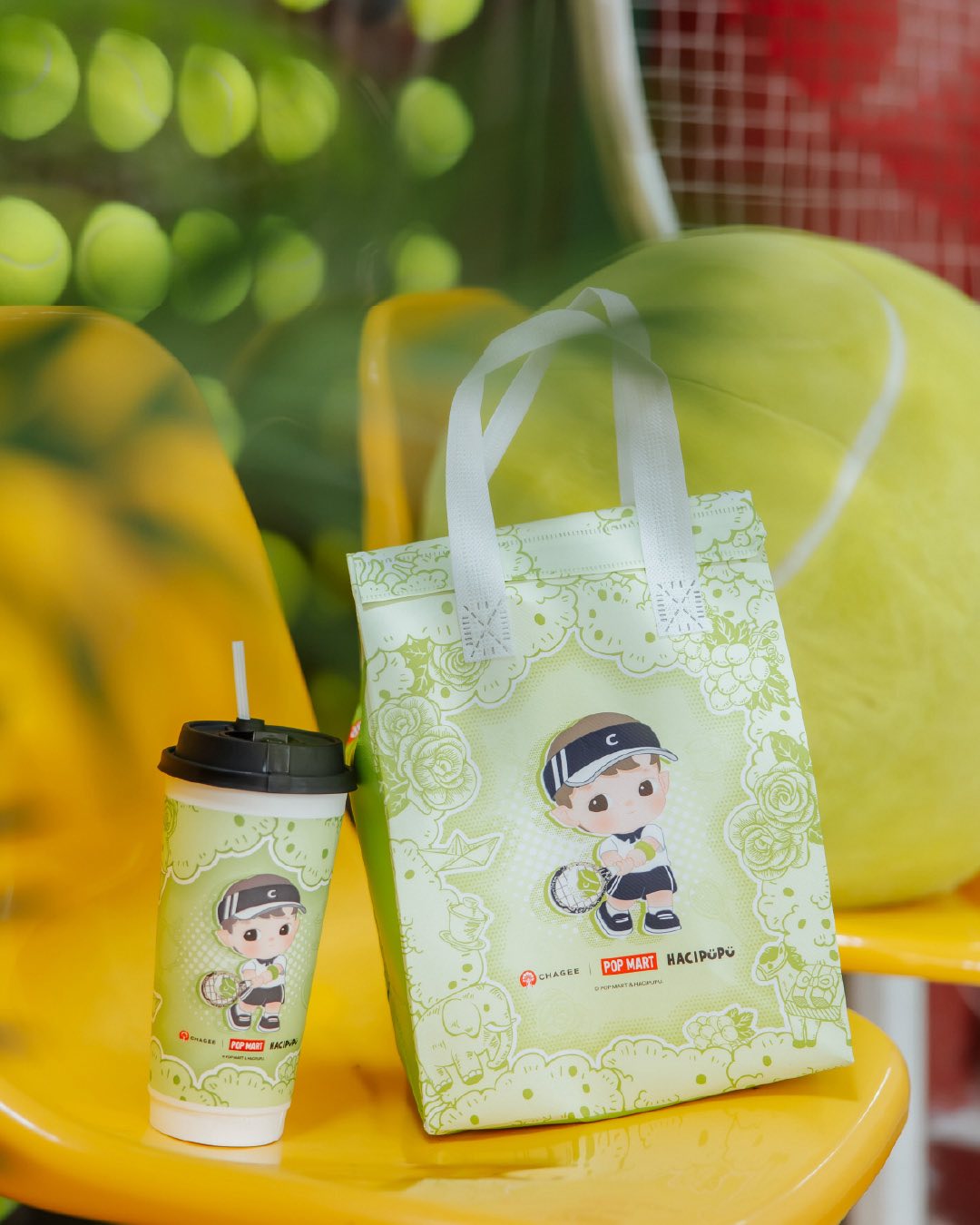CHAGEE x POPMART – Rasai Kesegaran Siri Minuman Green Grape Milk Tea Bersama HACIPUPU