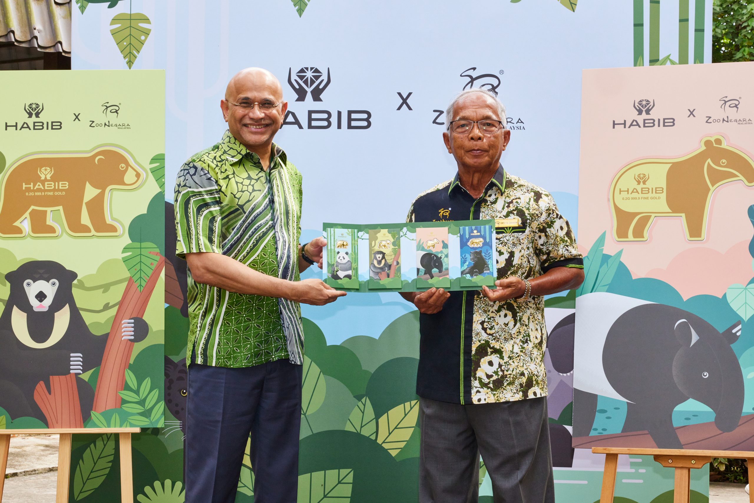 HABIB X Zoo Negara Menampilkan Koleksi Wafer Emas 999.9 Edisi Terhad Panda, Beruang Matahari, Tapir Dan Harimau Kumbang