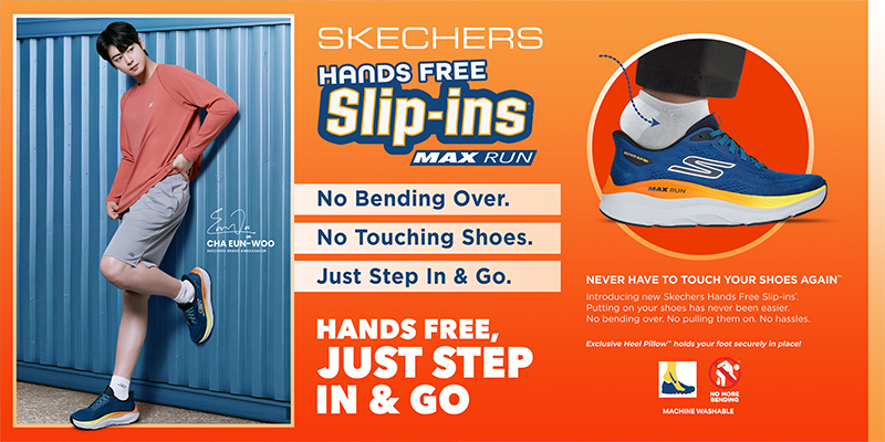 Skechers Hadir Dengan Koleksi Baharu Untuk Skechers Hands Free Slip-ins: Max Run