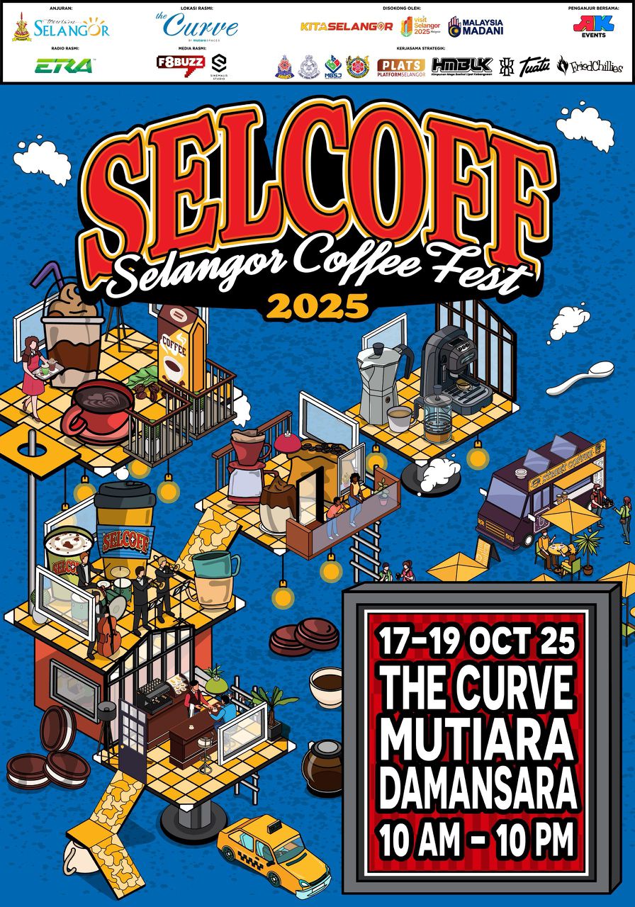 Festival Kopi Terbesar Selangor Kembali – SELCOFF 2025 Bakal Diadakan Di The Curve Pada 17-19 Oktober Ini