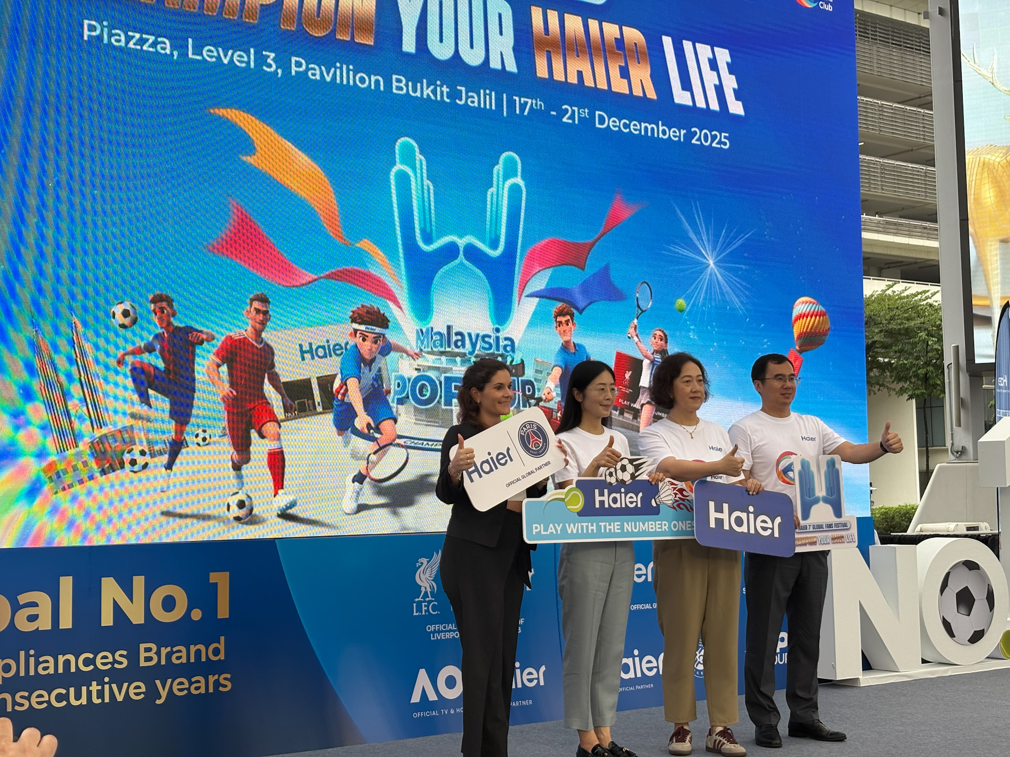 Haier Malaysia Raikan Global Fans Festival Ke-7 Dengan Menyemarakkan Semangat Sukan