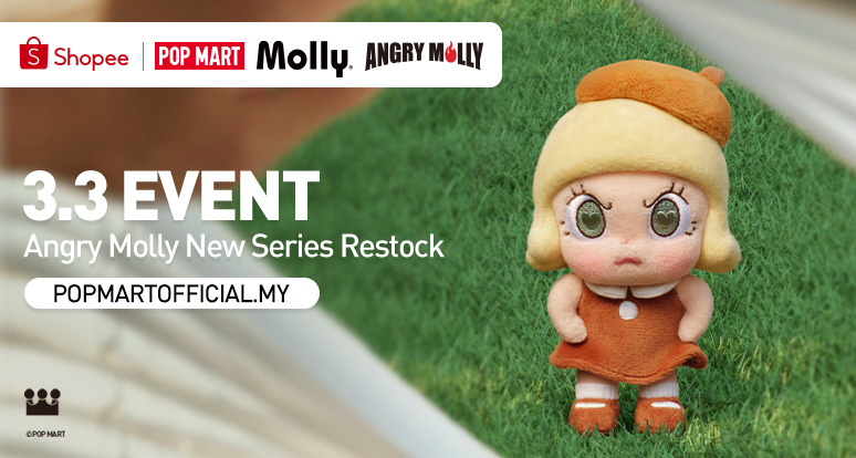 POP Mart Melancarkan Kotak Misteri Angry Molly Plush – Koleksi Terbaharu Eksklusif Di Shopee