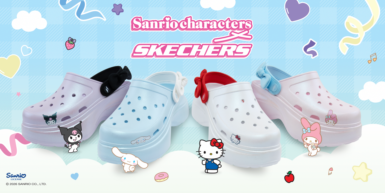 Koleksi Skechers x Sanrio Kembali Dengan Rangkaian ‘Foamies’ Dan Pakaian Kawaii