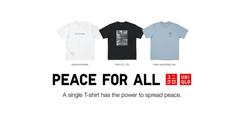 UNIQLO Hadir Dengan Tiga Rekaan Baharu Untuk T-Shirt PEACE FOR ALL