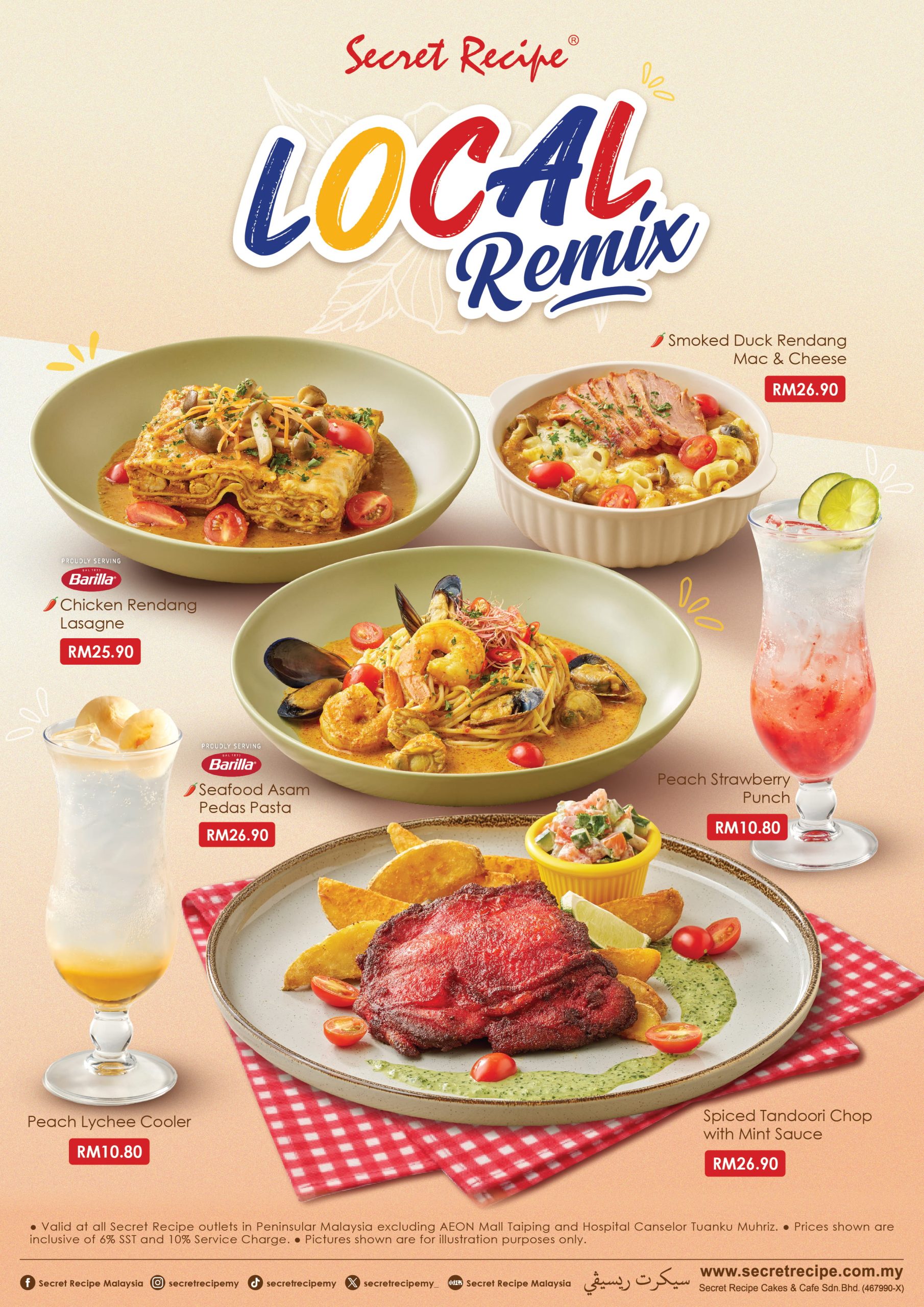 Secret Recipe Memperkenalkan Menu Local Remix Sempena Bulan Merdeka