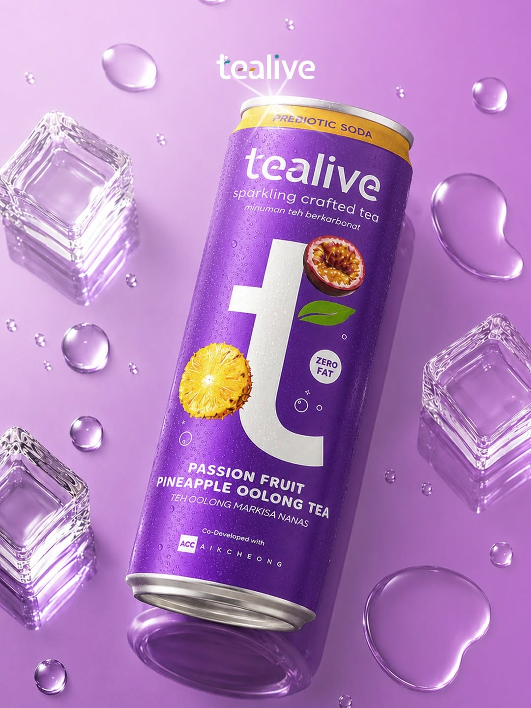 Tealive Kini Melancarkan Minuman Dalam Tin – Sparkling Prebiotic Tea Soda Dalam Empat Perisa Baharu