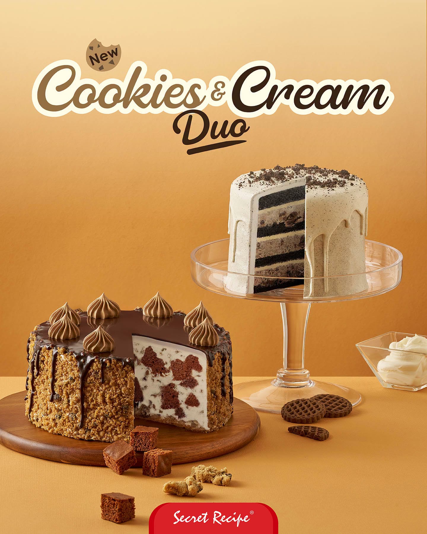 Secret Recipe Hadir Dengan Siri Kek Baharu Cookies & Cream Duo