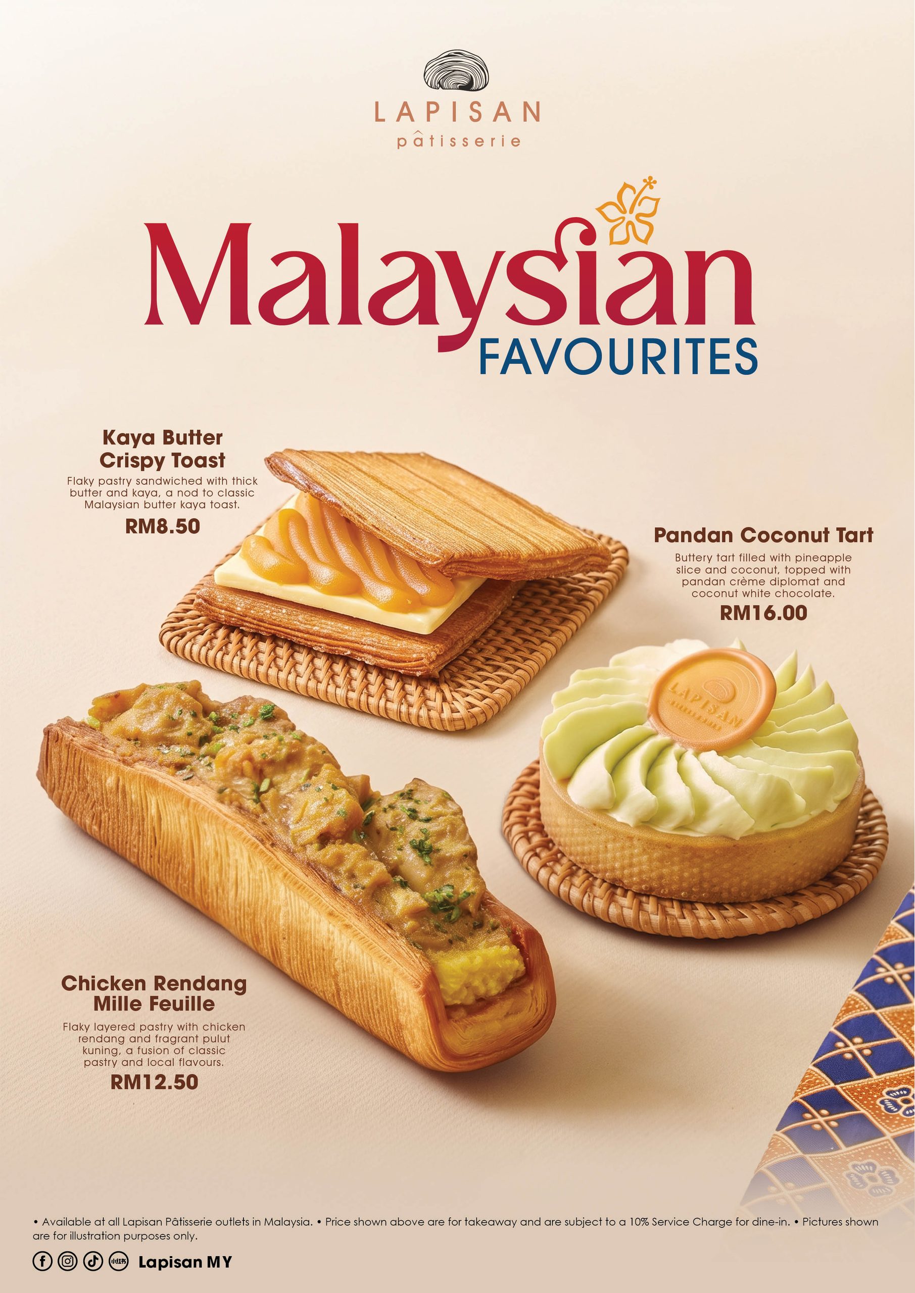 Lapisan Pâtisserie Memperkenalkan 3 Pastri Baharu Dengan Cita Rasa Malaysia