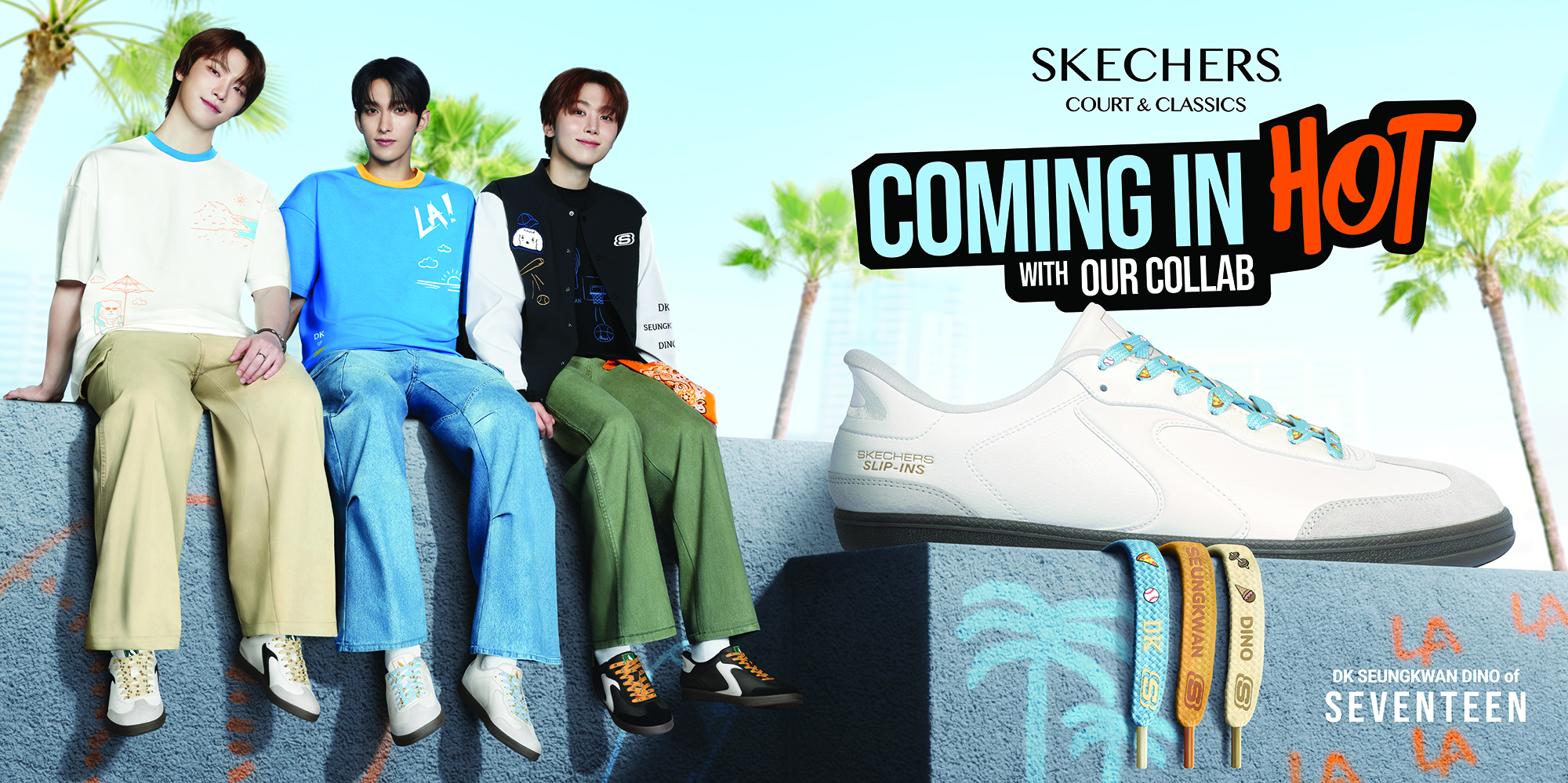Skechers Menampilkan Koleksi Pakaian Eksklusif Bersama DK, SEUNGKWAN Dan DINO Dari SEVENTEEN