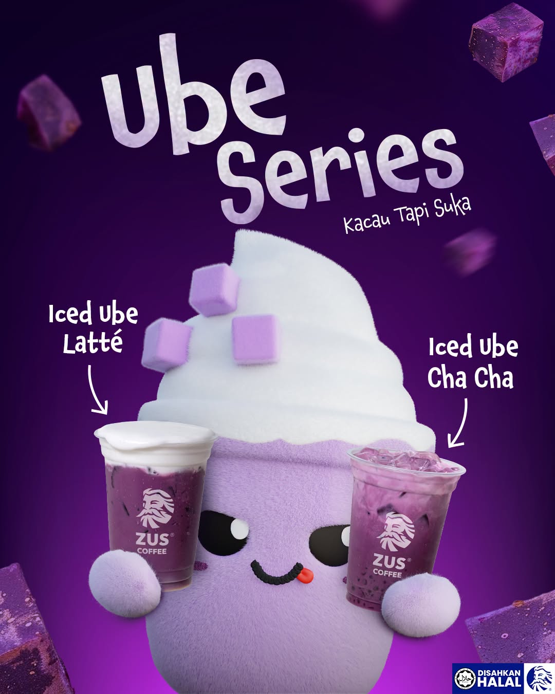 ZUS Coffee Kembali Dengan 4 Minuman Ube Baharu
