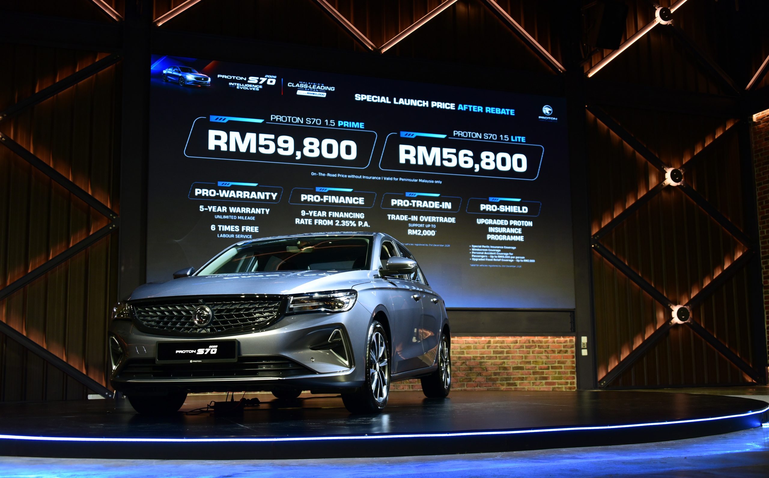 PROTON S70 Lite Dan Prime Dilancarkan Pada Harga Bermula RM56,800