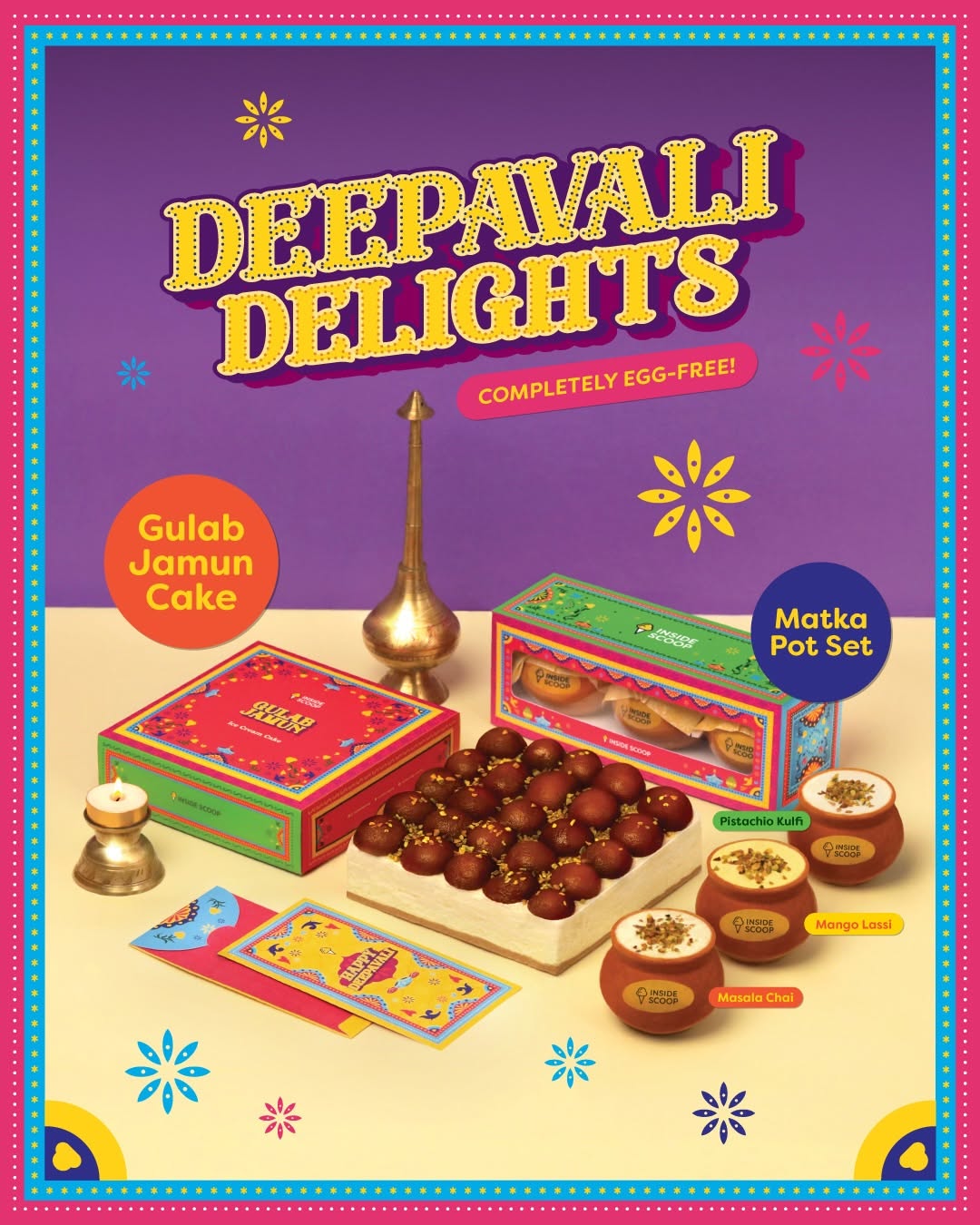 Inside Scoop Hadir Dengan Kek Aiskrim Gulab Jamun Sempena Deepavali